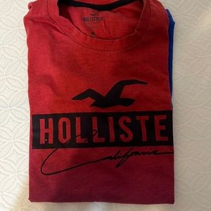 Red and blue hollister Short Sleeve Shirt